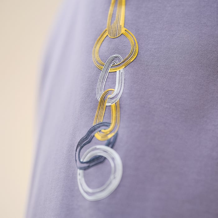 Gris Nuage "Effet Kaleidoscope" T-shirt Dress