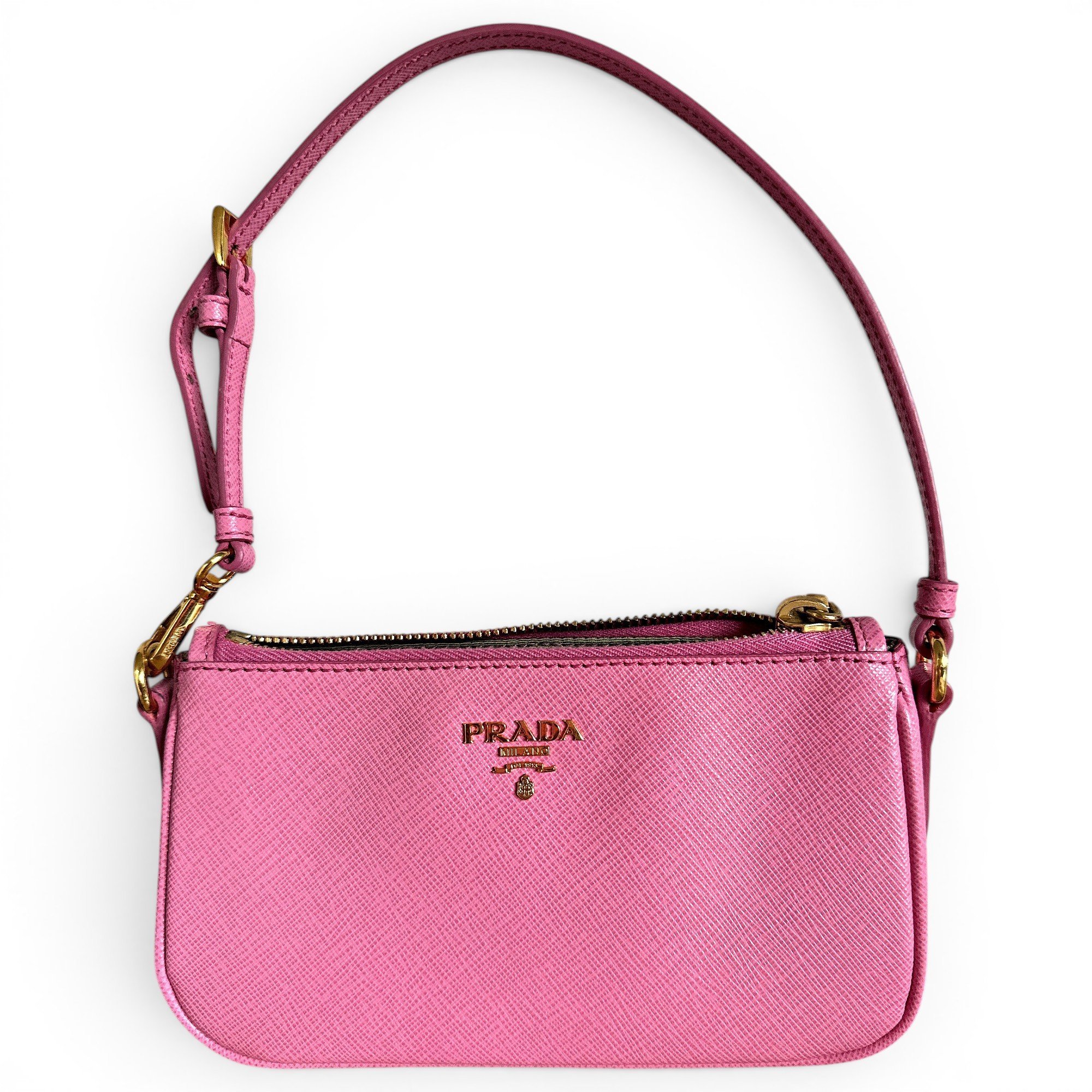 Leather clutch bag