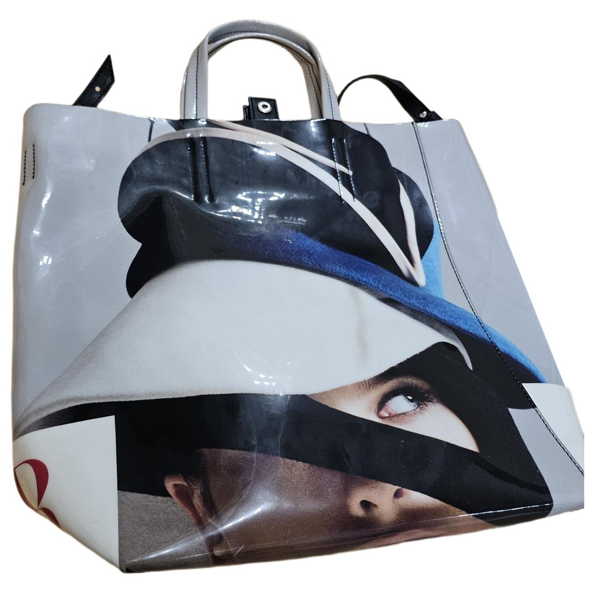 Vinyl handbag