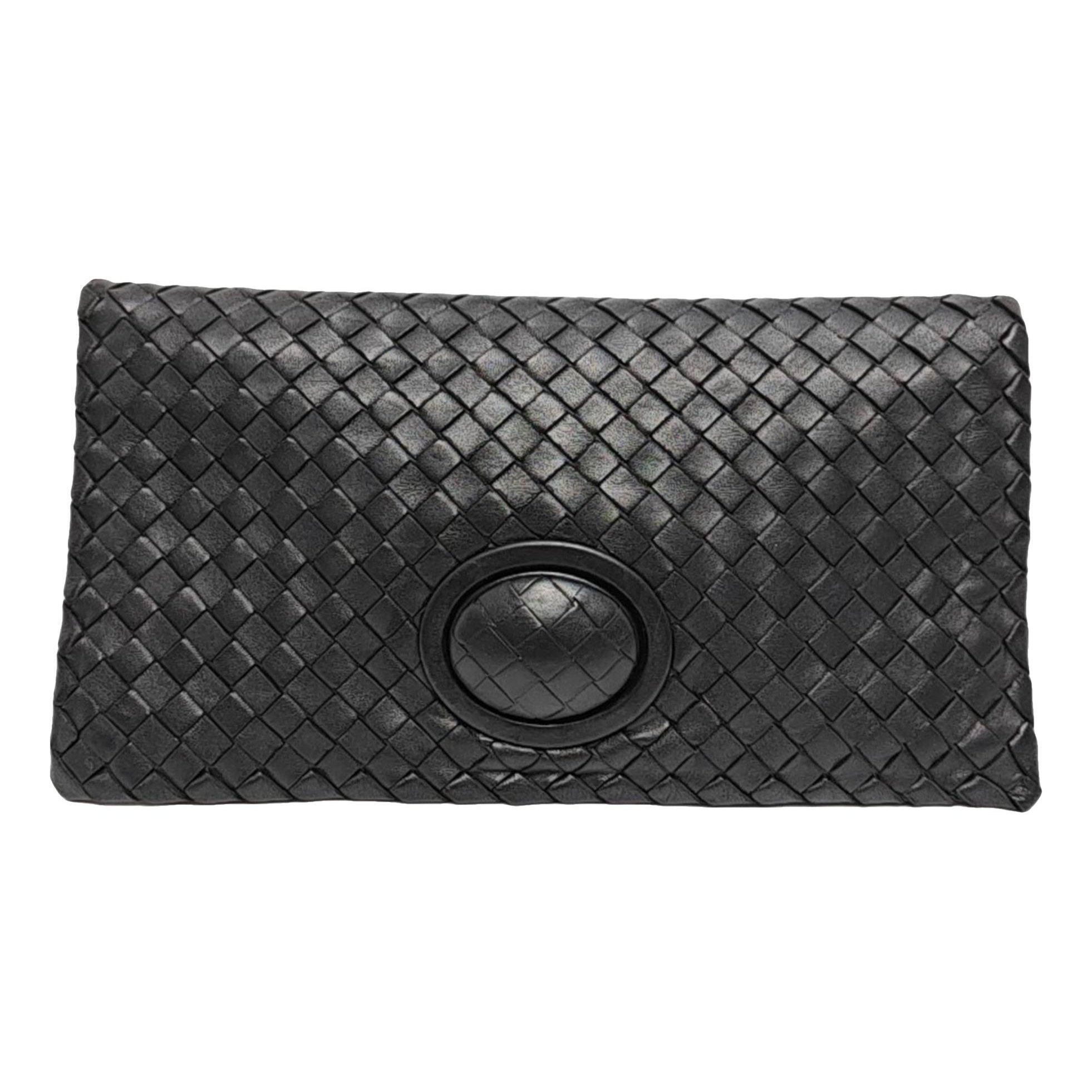 Olimpia leather clutch bag