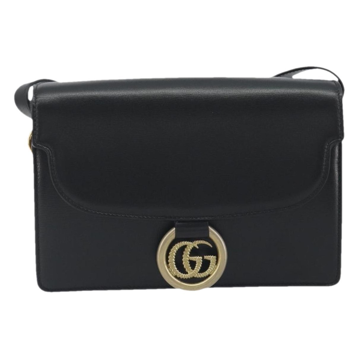 GG Ring leather handbag