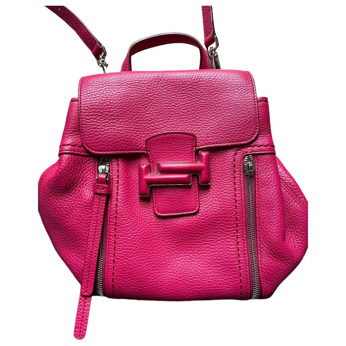 Leather backpack
