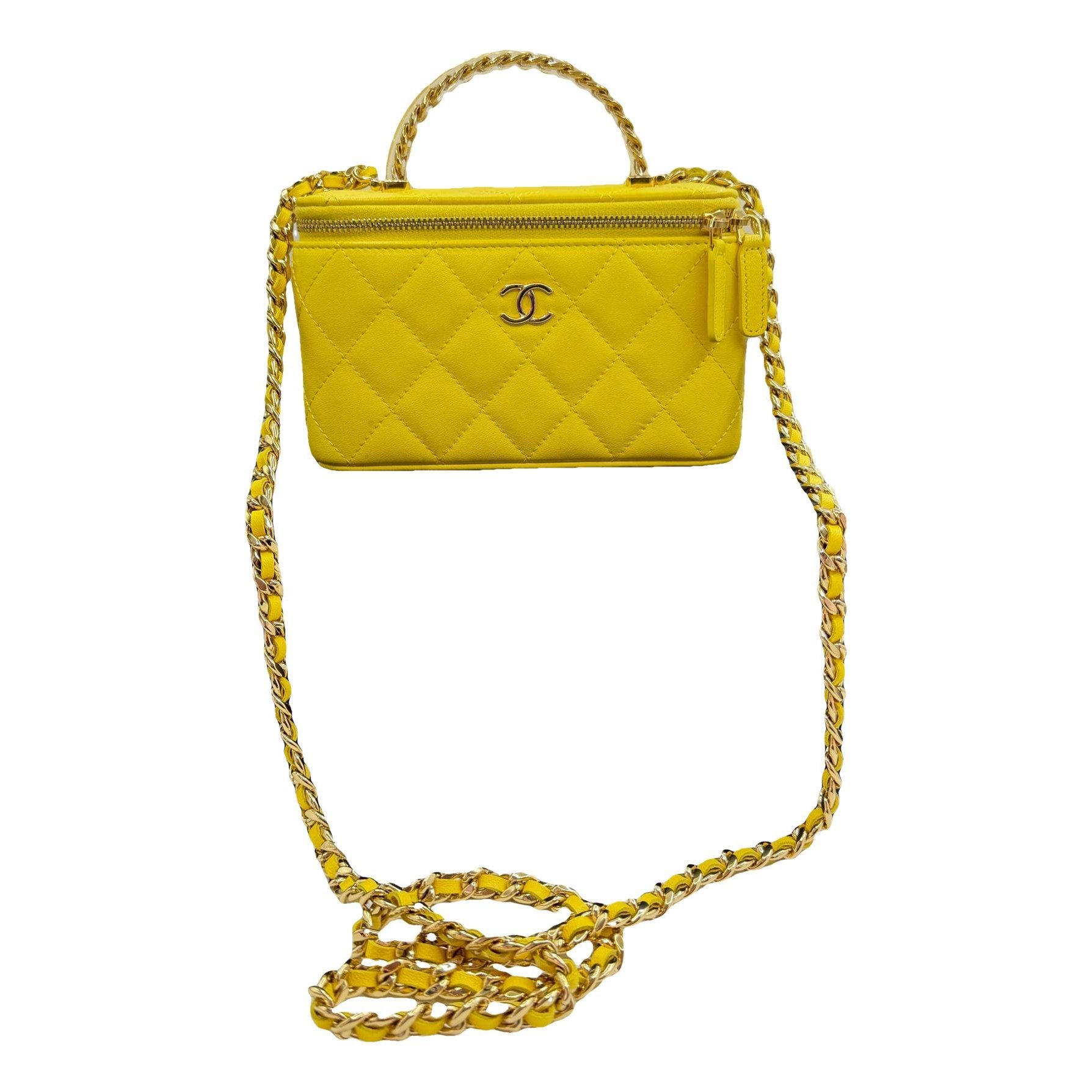 Trendy CC Vanity leather handbag