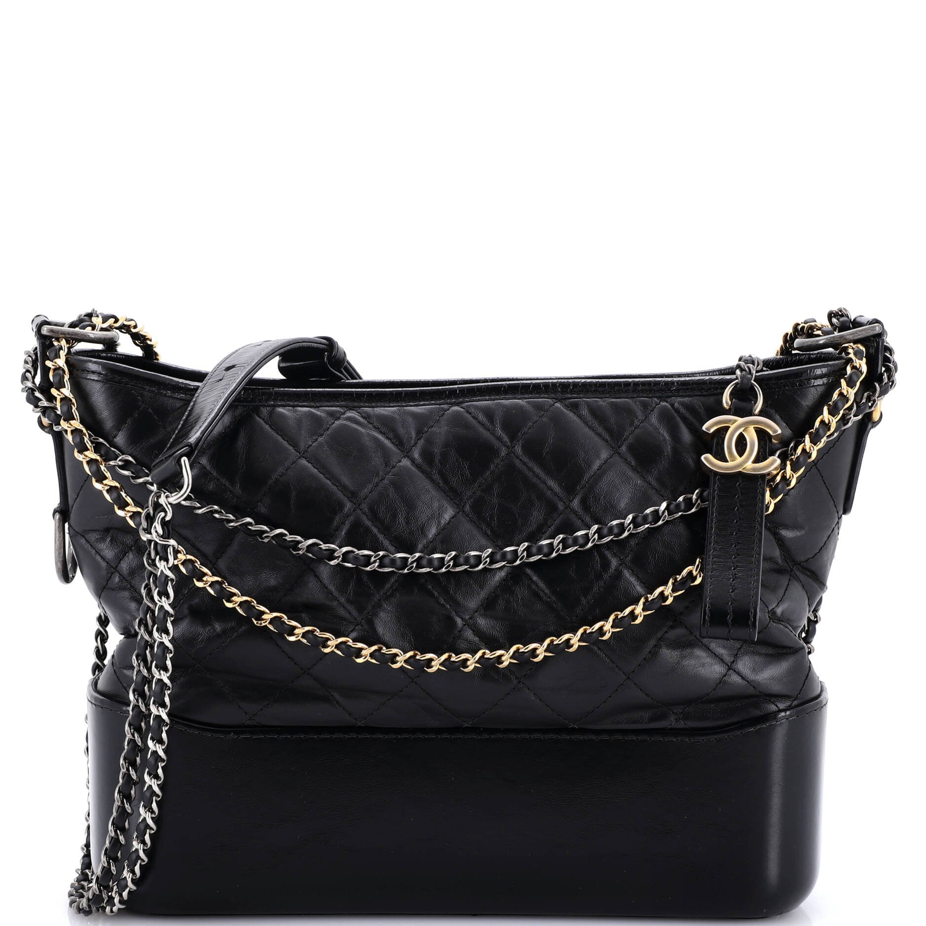 Gabrielle Hobo Quilted Aged Calfskin Medium
