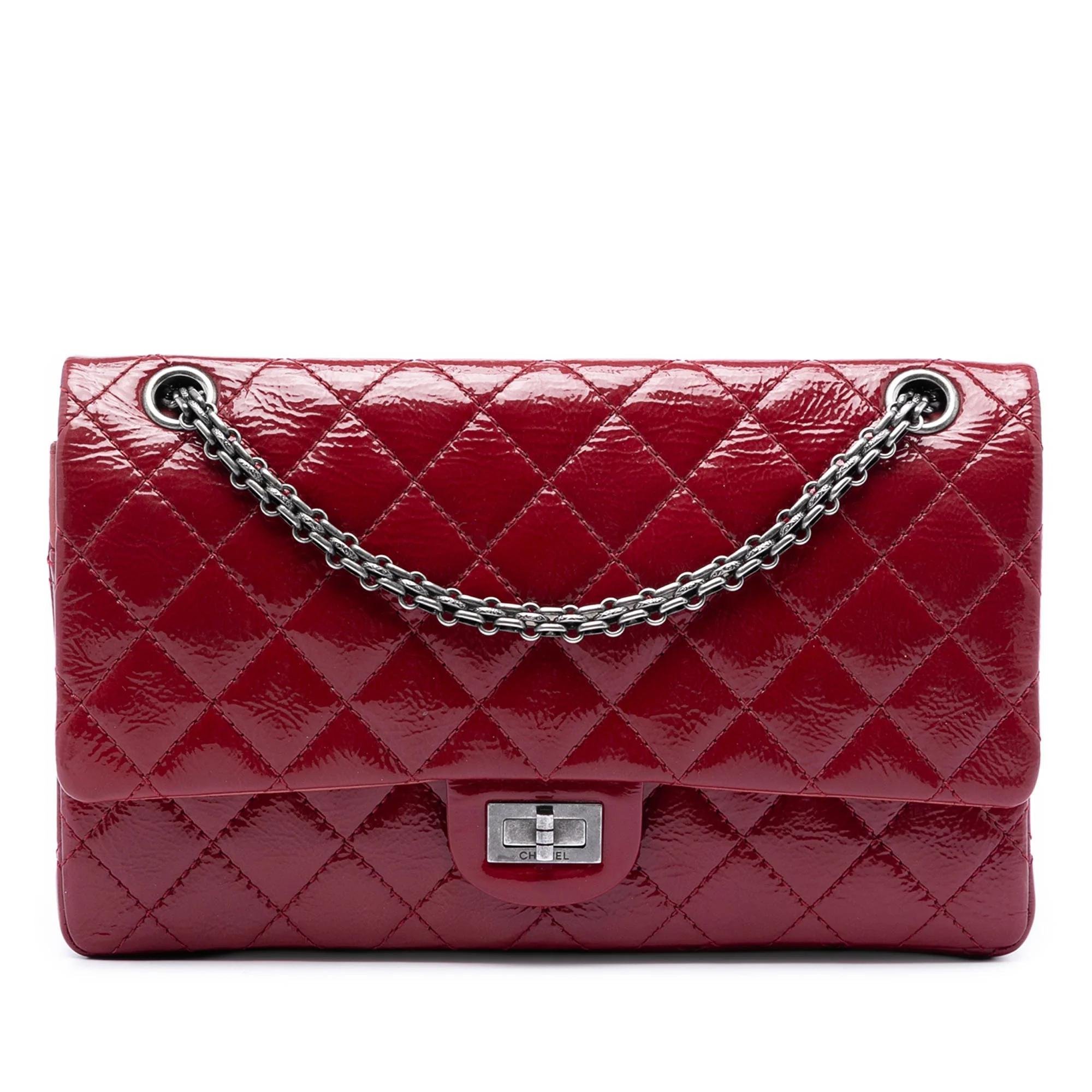 2.55 patent leather handbag