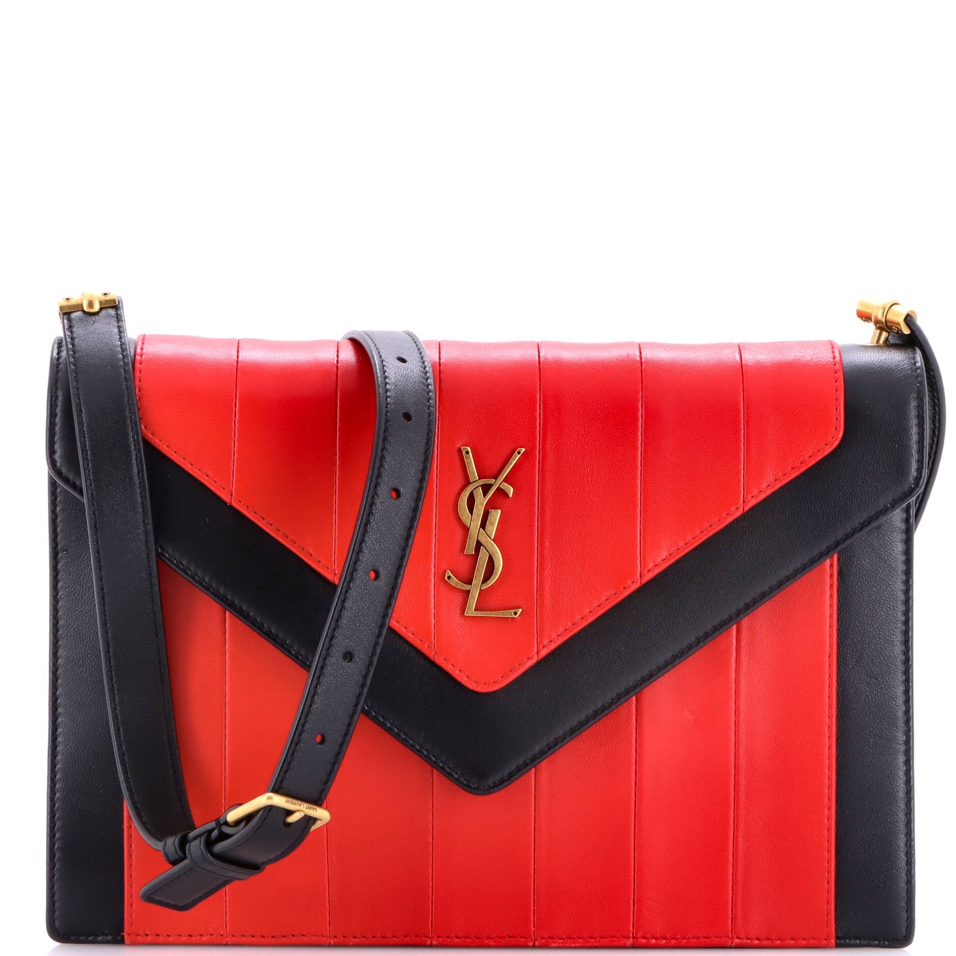 Gaby Envelope Satchel Vertical Quilted Leather