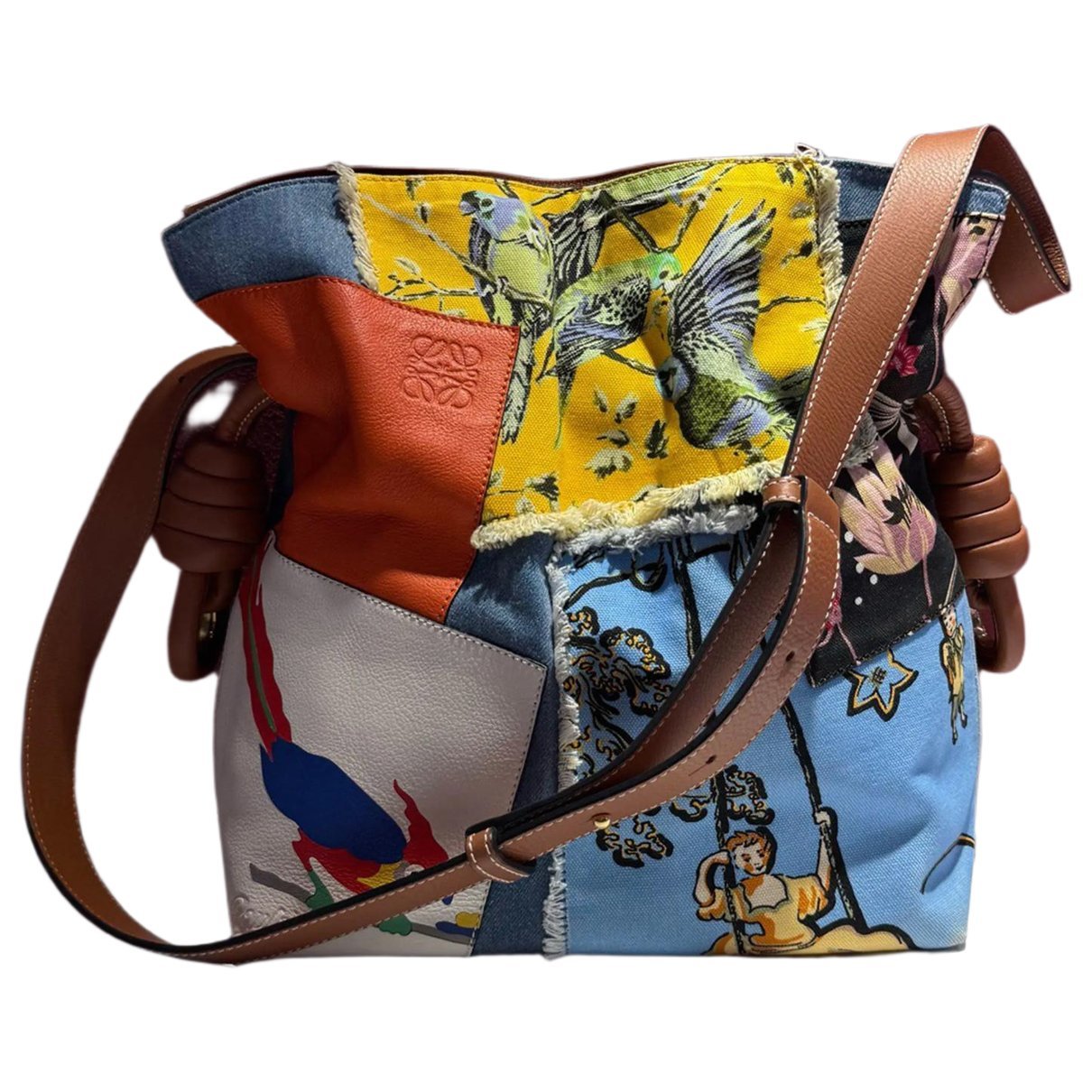 Flamenco leather handbag