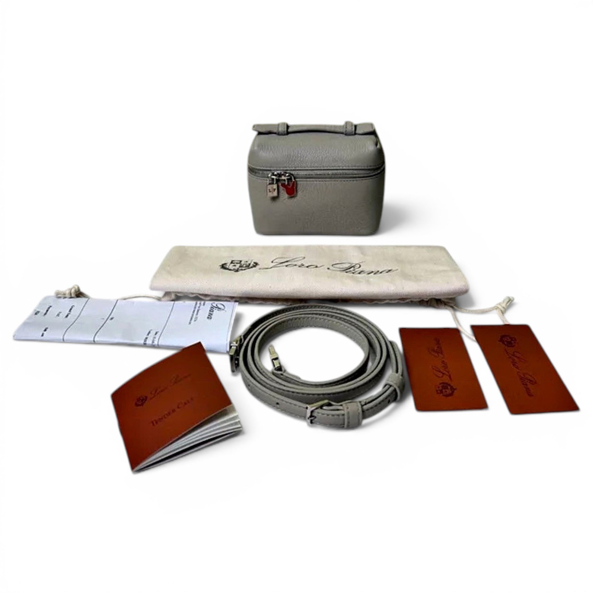Leather vanity case