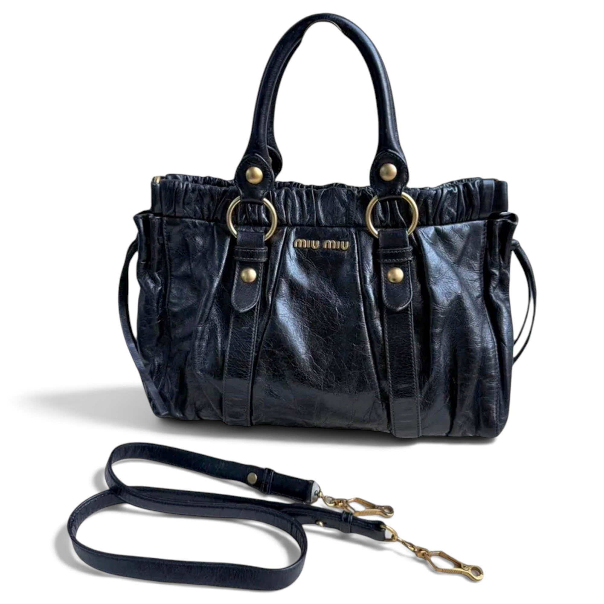 Leather handbag