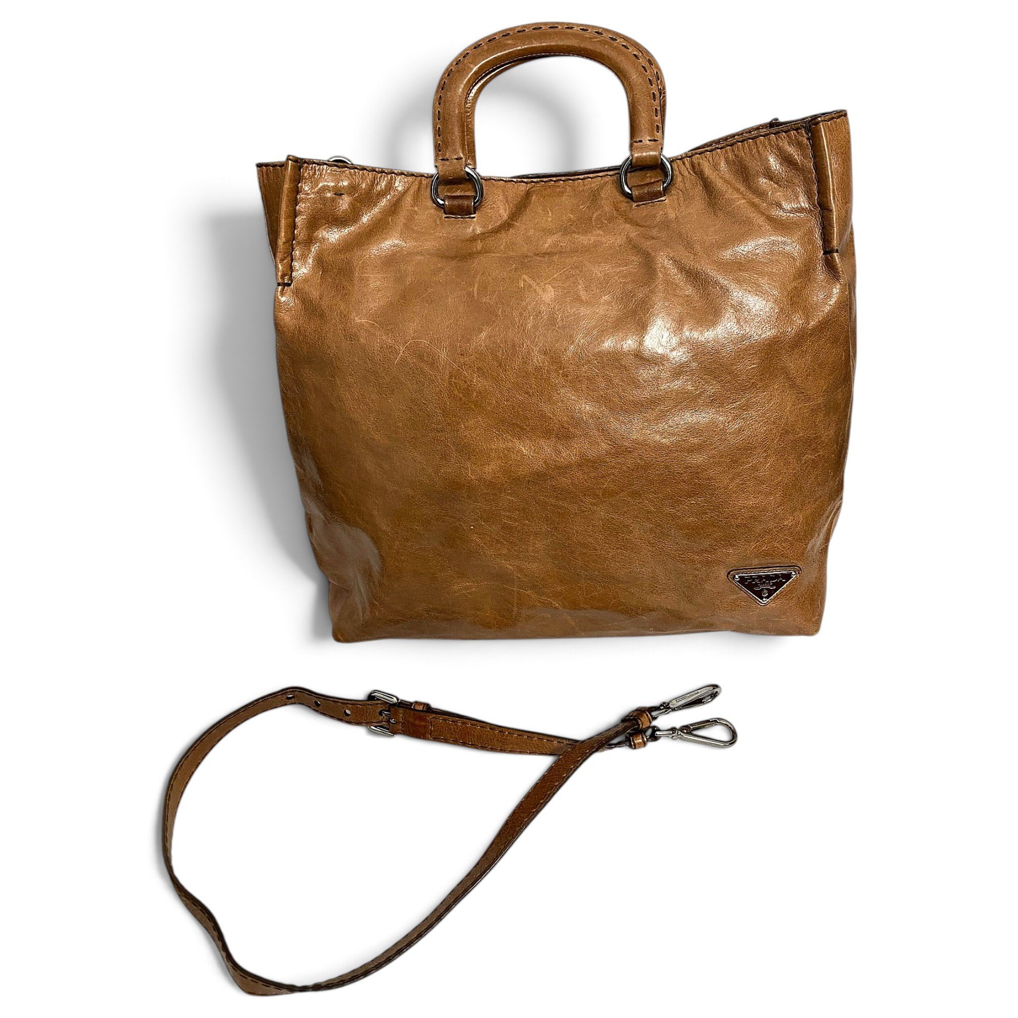 Leather tote