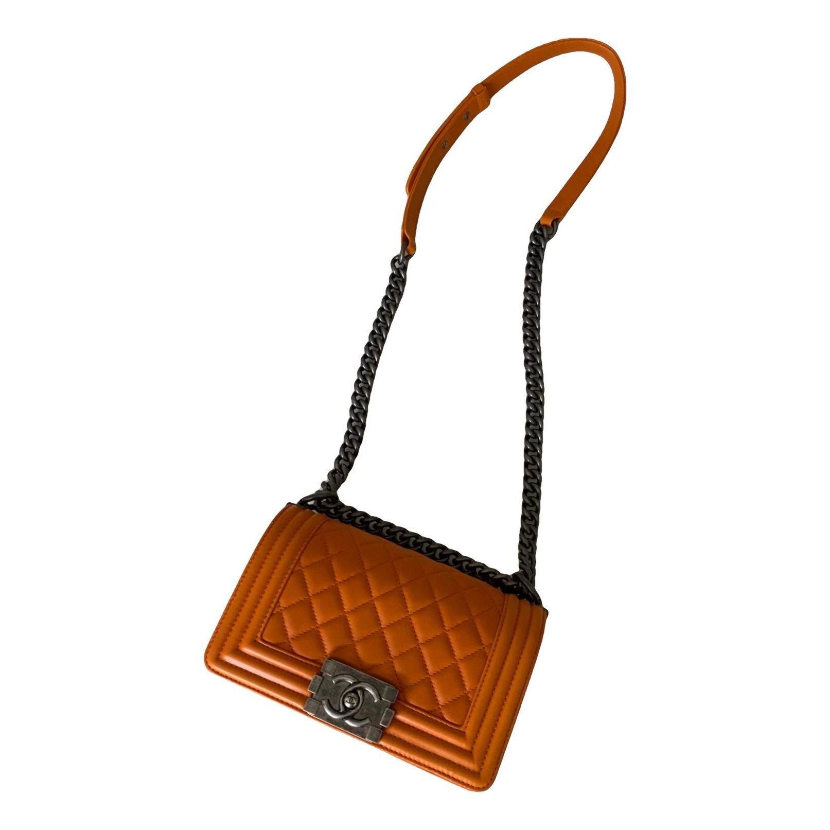 Boy leather crossbody bag