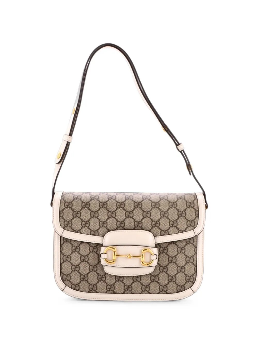 Horsebit 1955 GG Coated Canvas with Leather Small shoulder bag