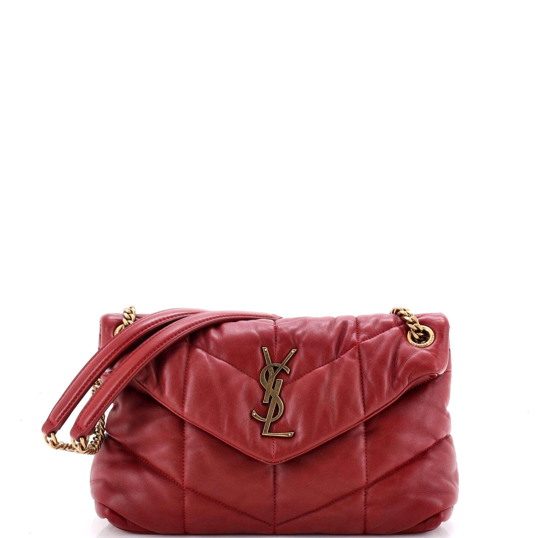 Loulou Puffer Shoulder Bag Quilted Leather Small