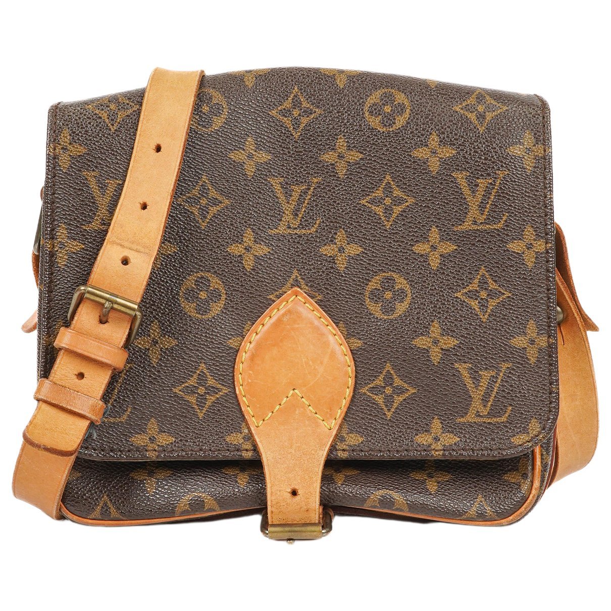 Cartouchière cloth handbag