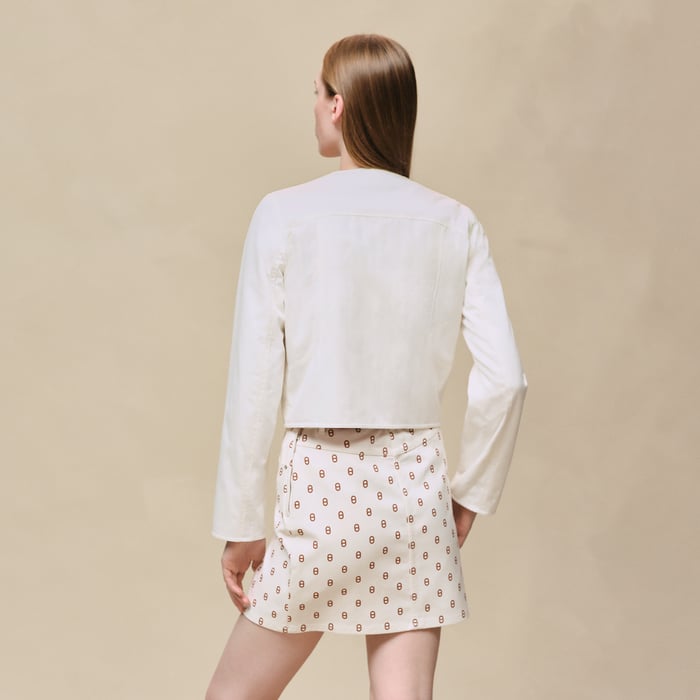 Blanc Cassé Cotton Twill Jacket