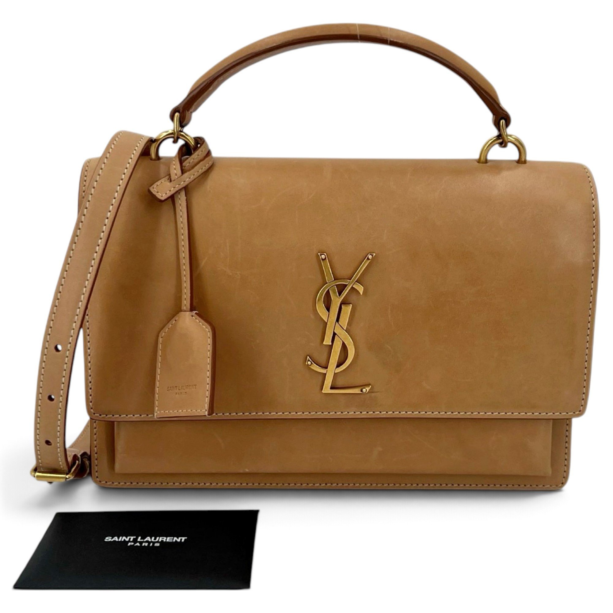 Sunset leather satchel