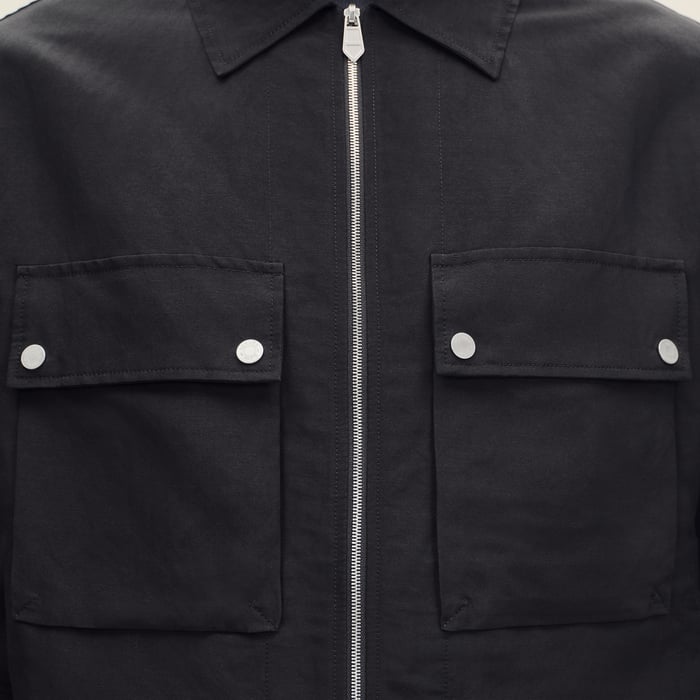 Noir Short-sleeve Overshirt