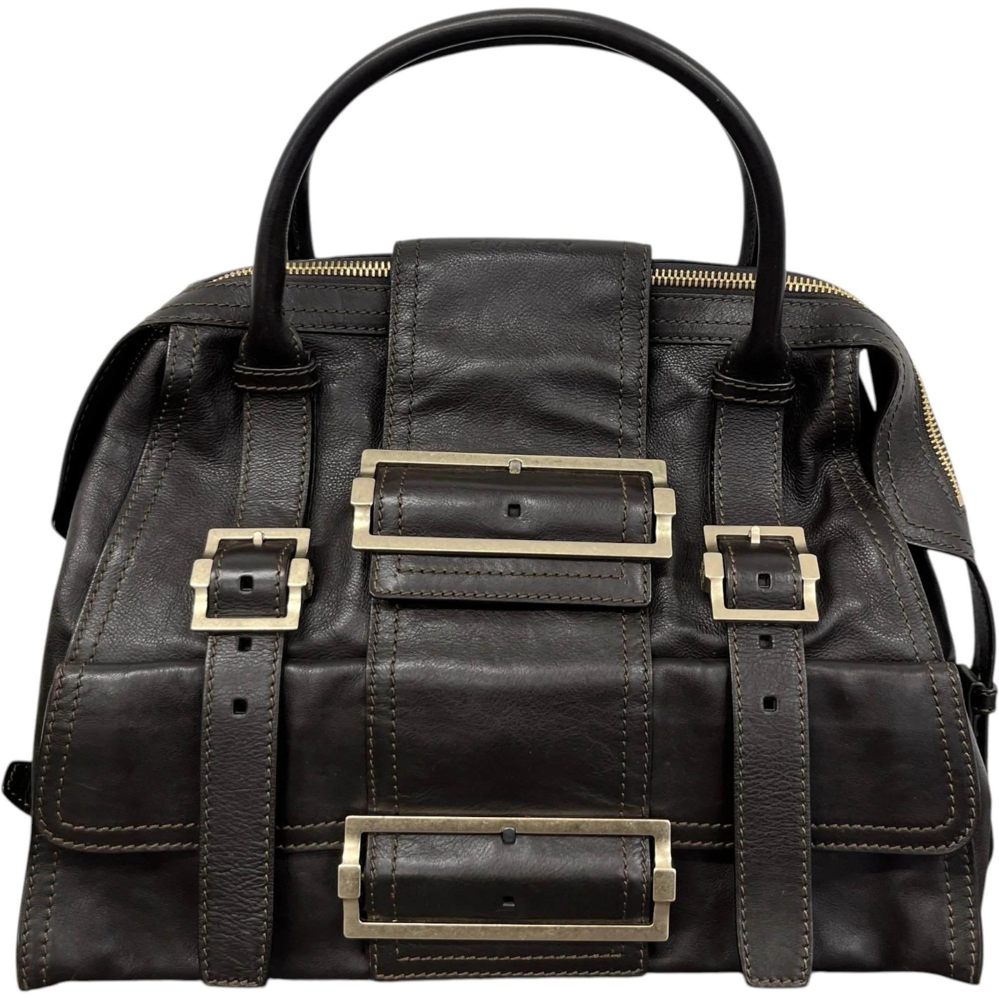 Leather handbag