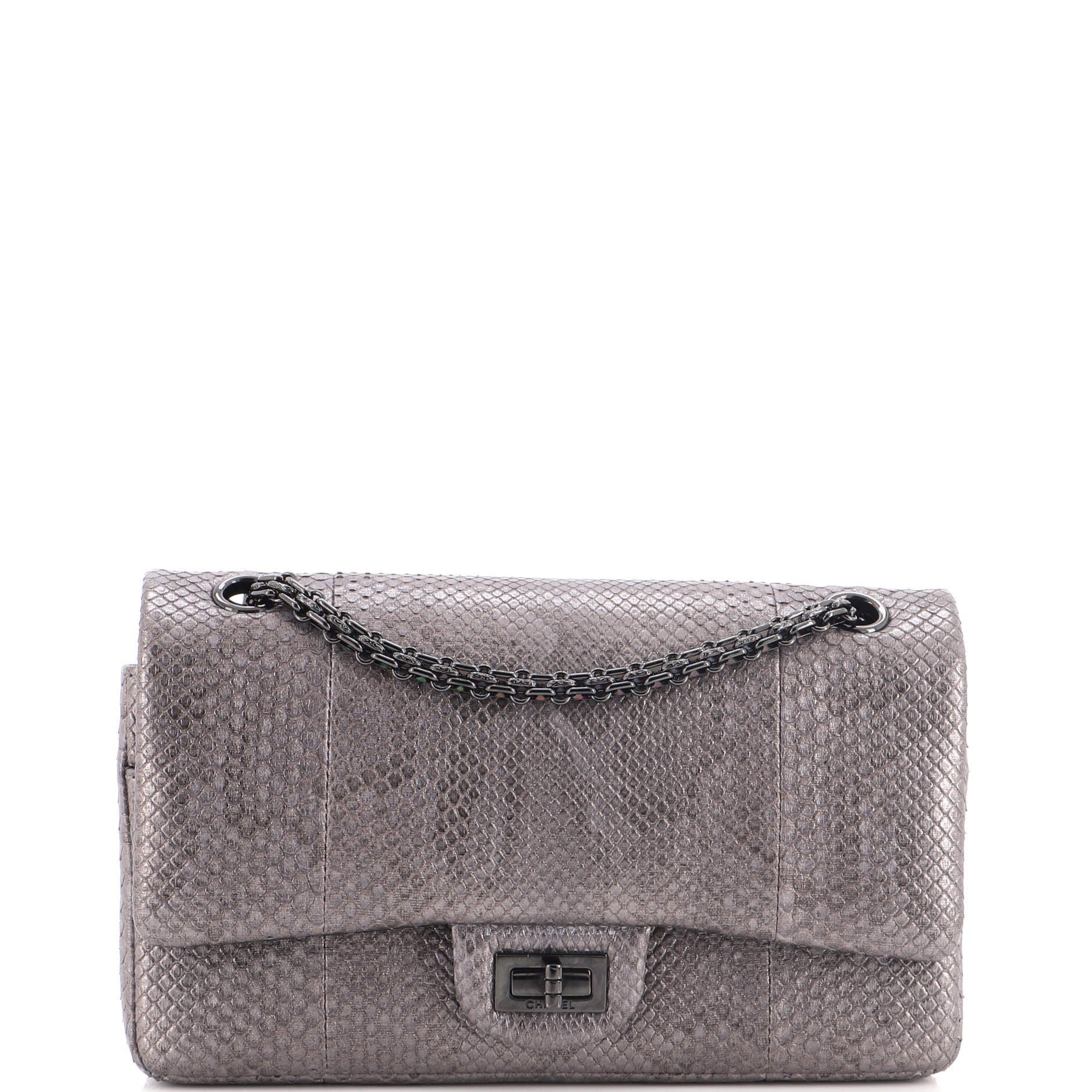 2.55 exotic leathers handbag