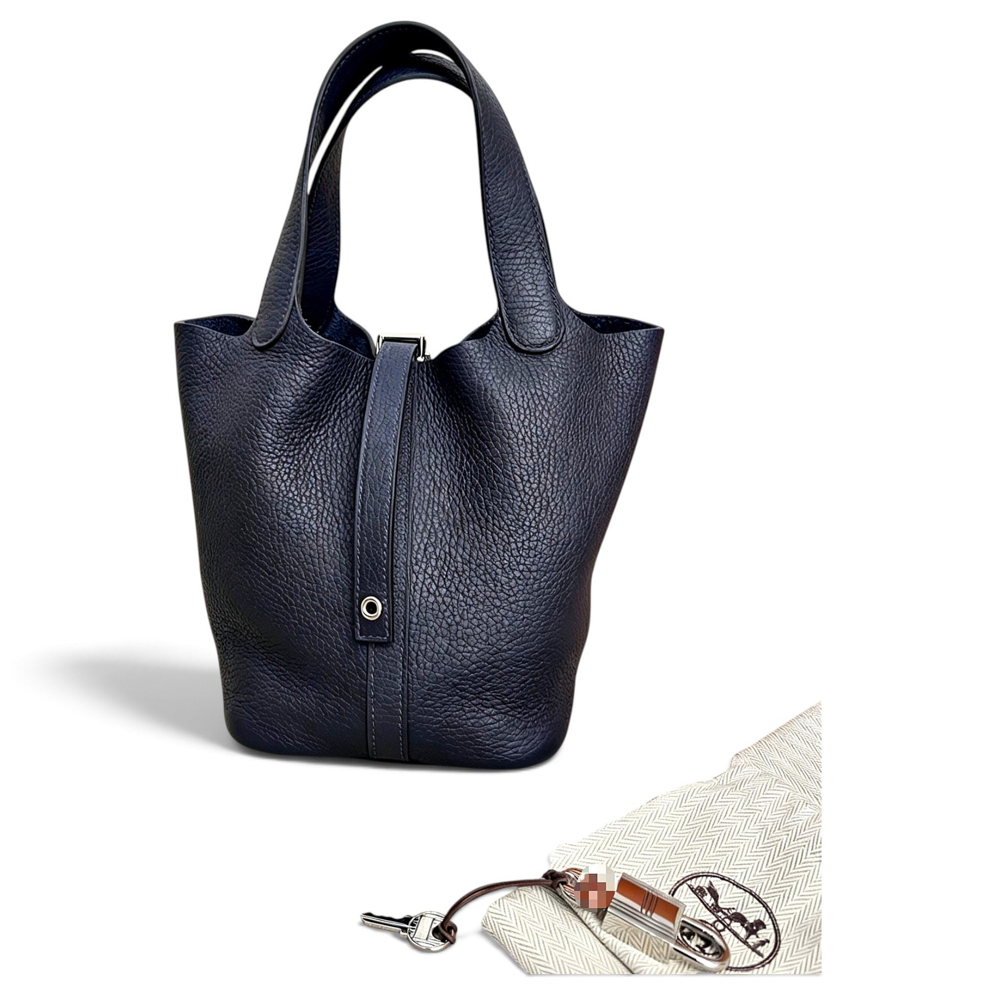 Picotin leather handbag