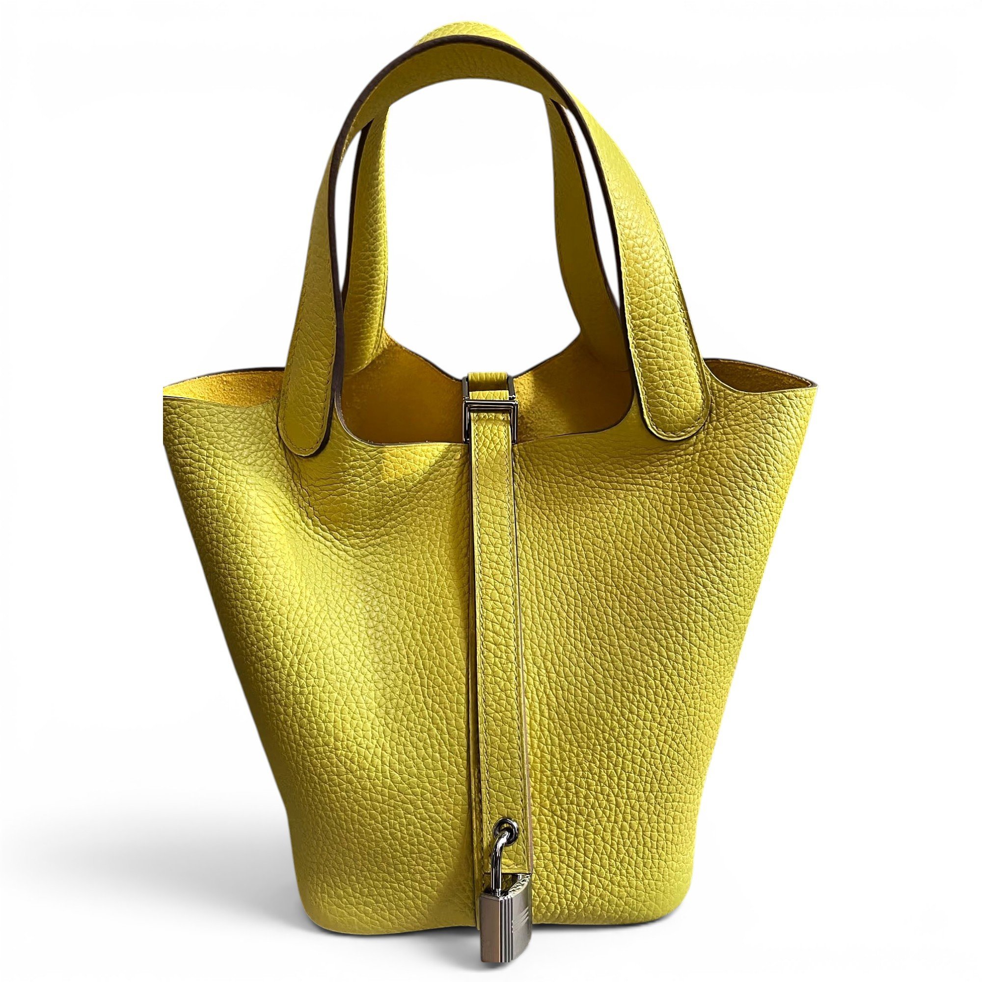 Picotin leather tote