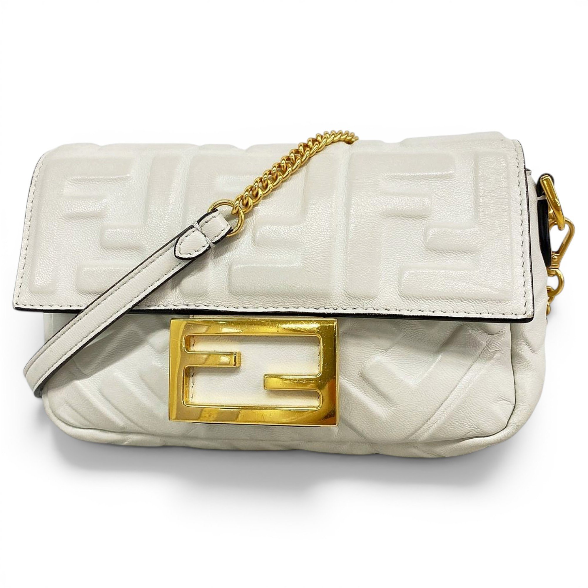 Pocket leather handbag