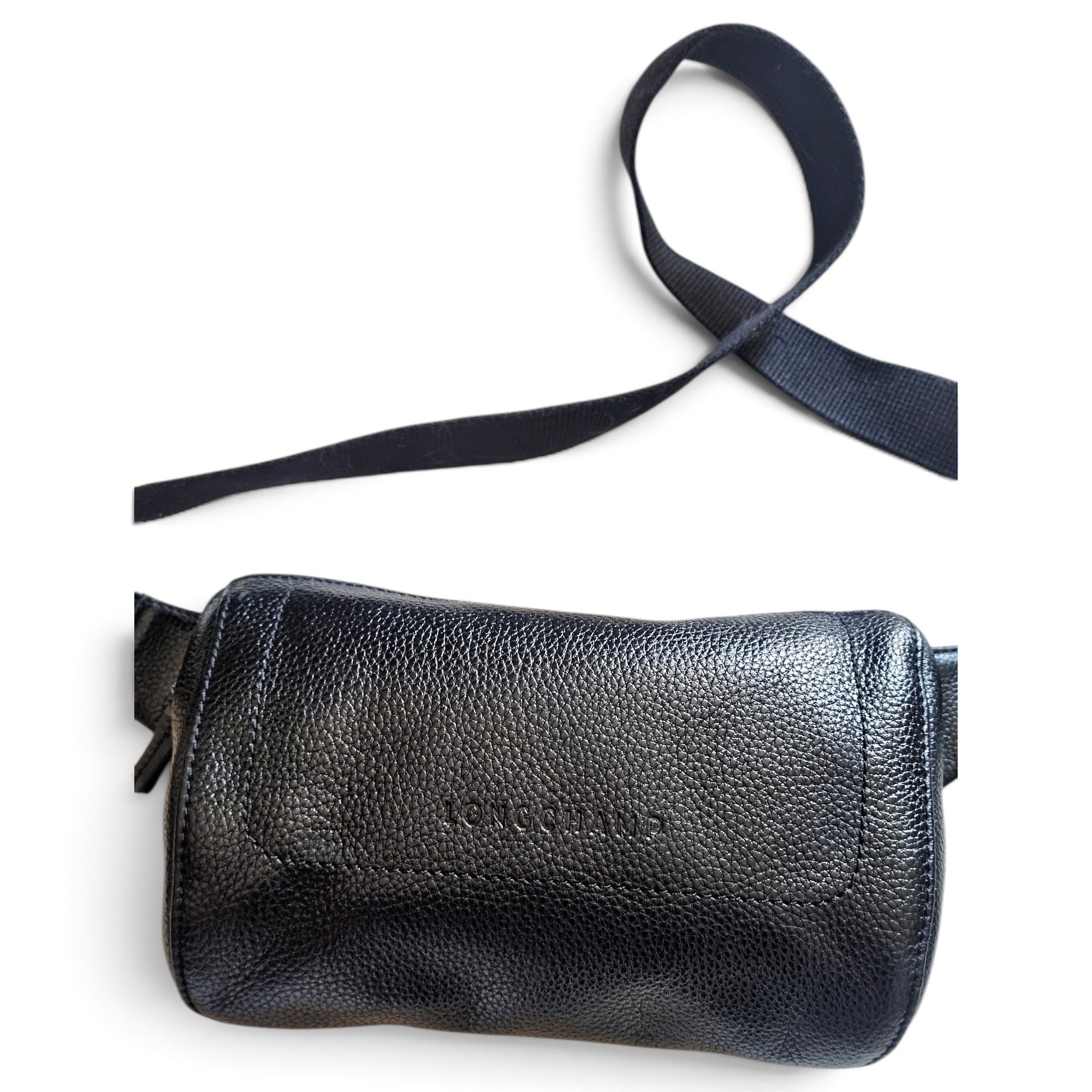 Leather clutch bag