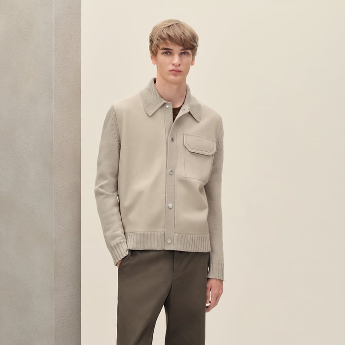 Silex "Devant Cuir" Buttoned Jacket