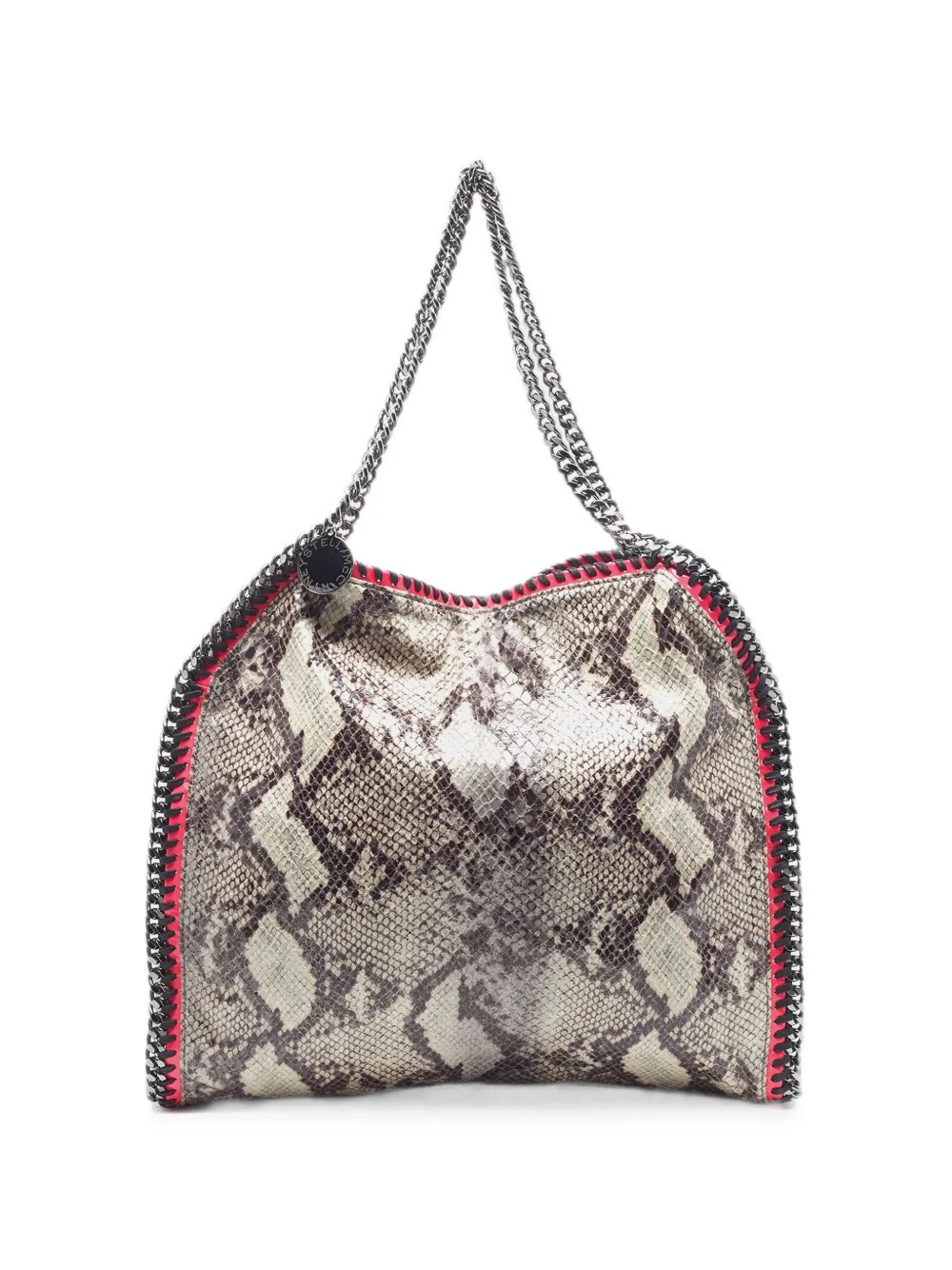 small Falabella python-effect tote bag