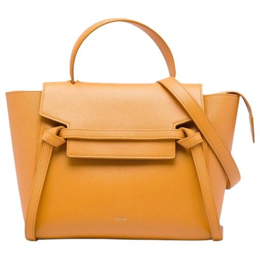 Belt leather satchel
