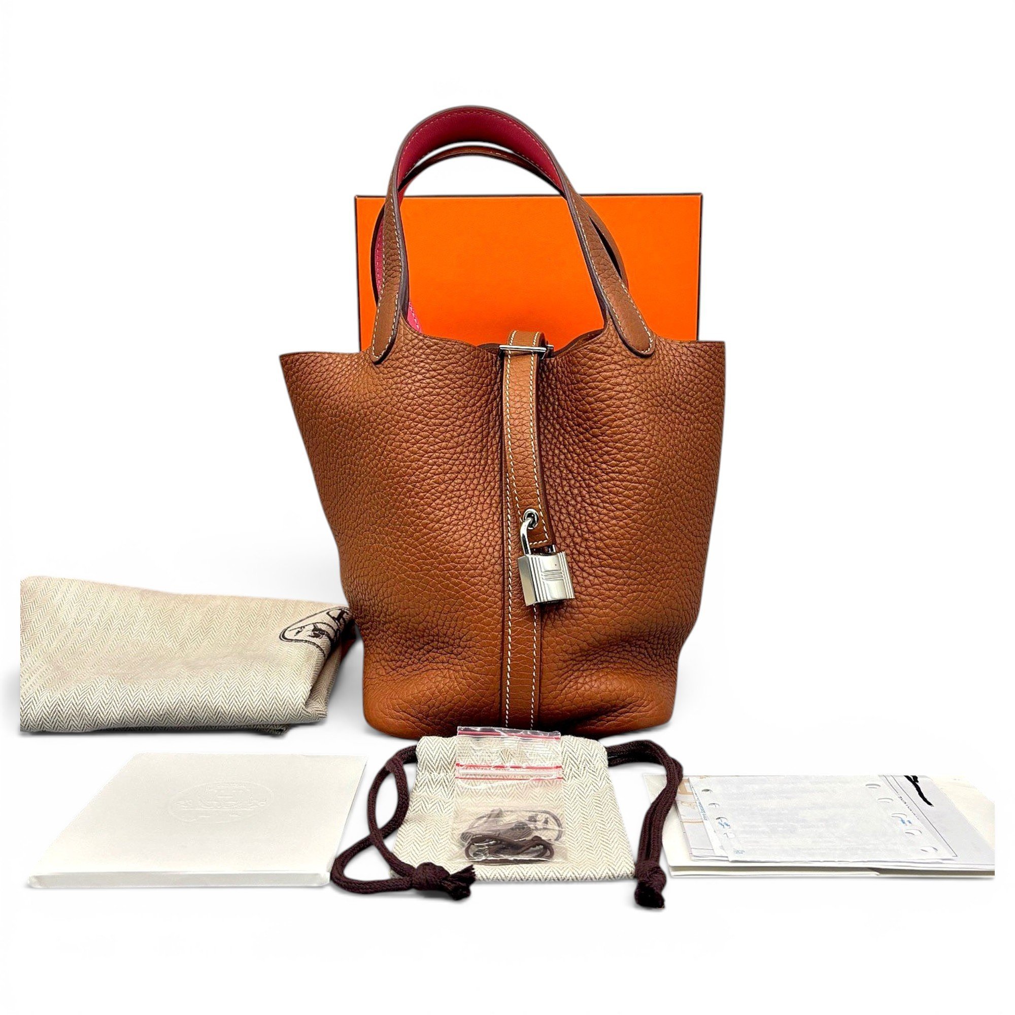 Picotin leather handbag