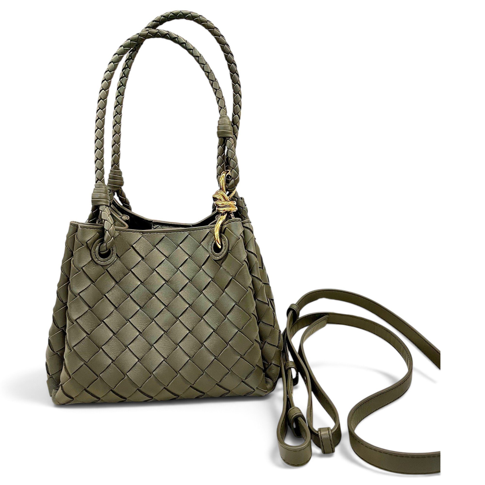 Parachute leather handbag