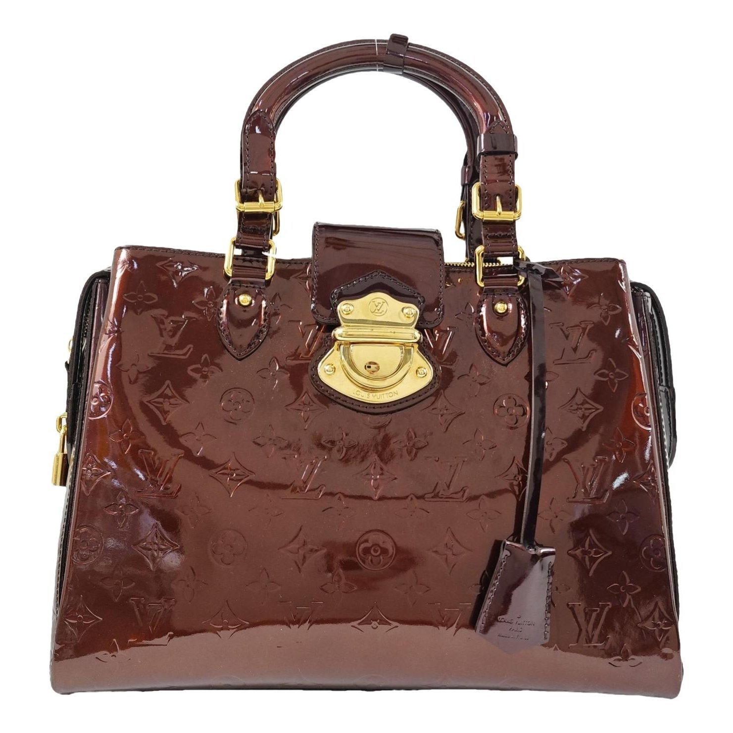 Patent leather handbag