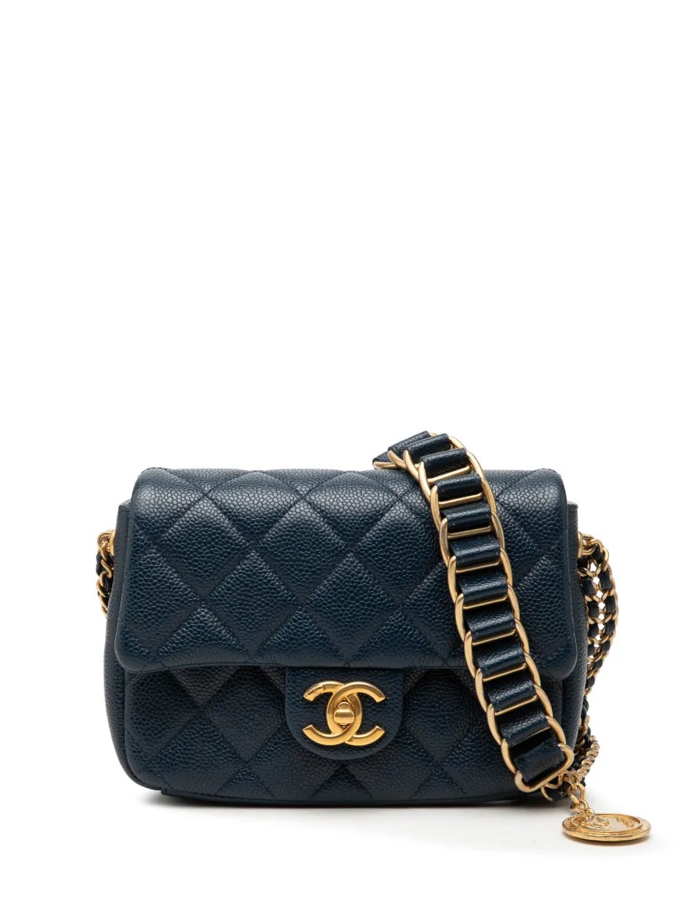 2021-2026 Mini Quilted Caviar Chain Soul Flap crossbody bag