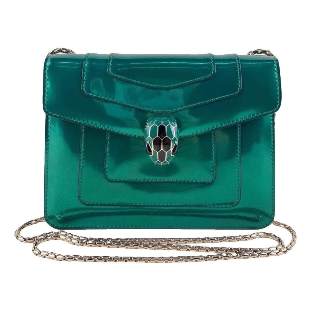 Serpenti patent leather crossbody bag