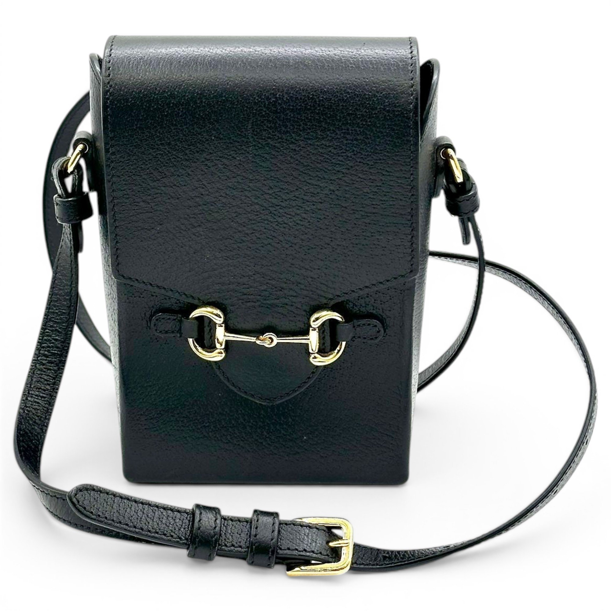 Horsebit 1955 Vertical leather crossbody bag