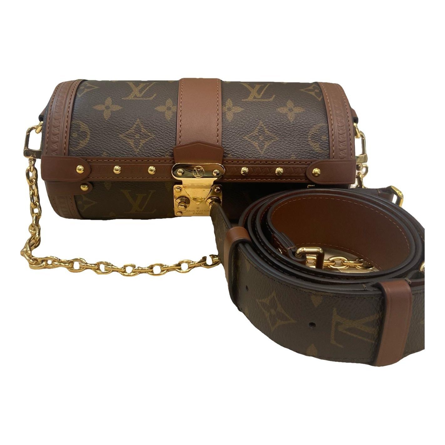 Papillon Trunk leather handbag