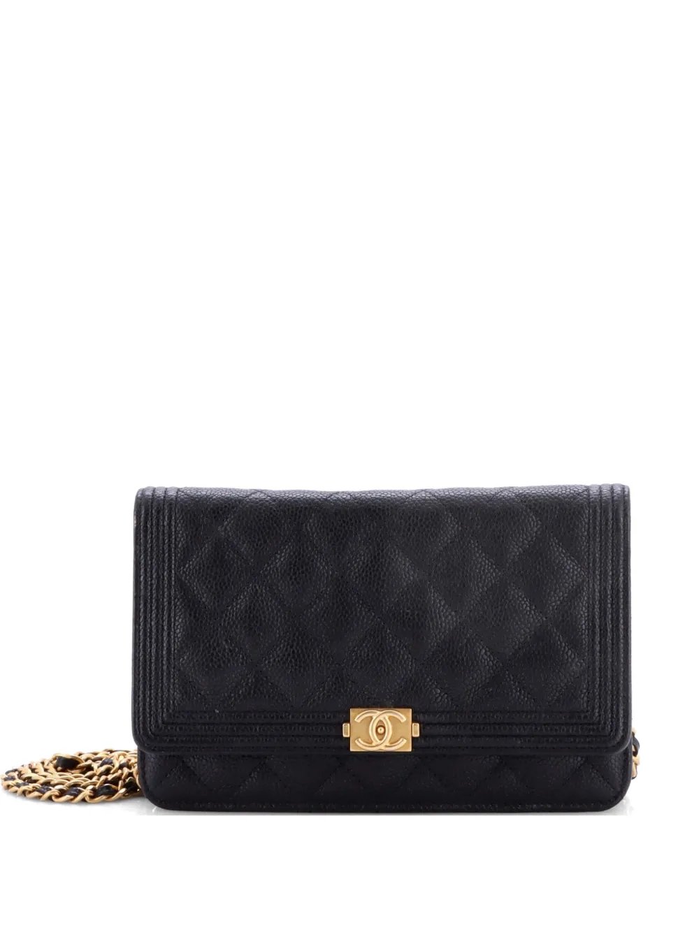 Boy Wallet on Chain Quilted Caviar crossbody bag