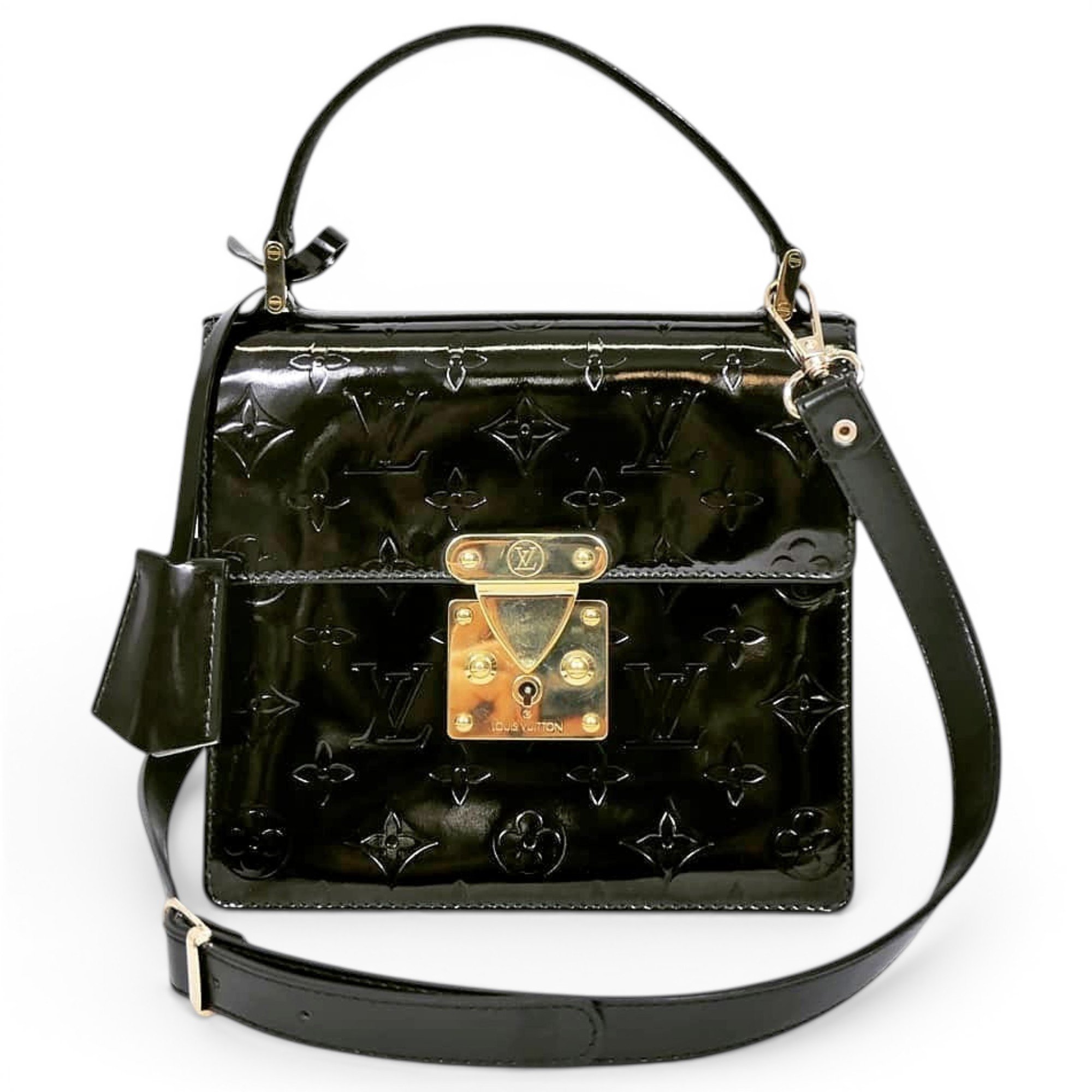 Spring street patent leather handbag