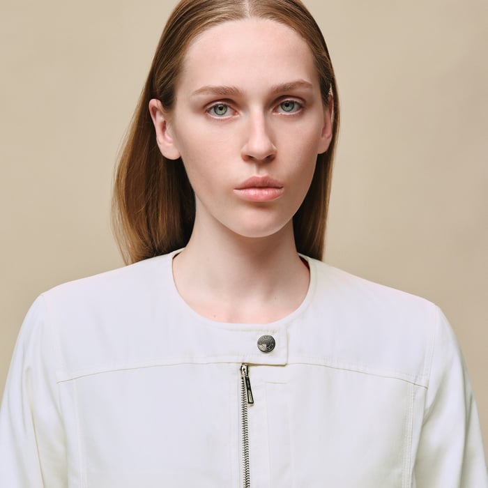 Blanc Cassé Cotton Twill Jacket