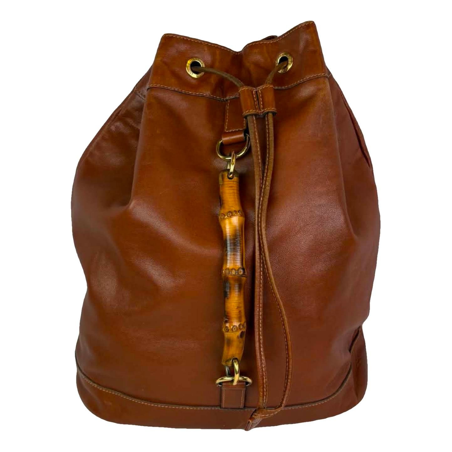 Leather backpack