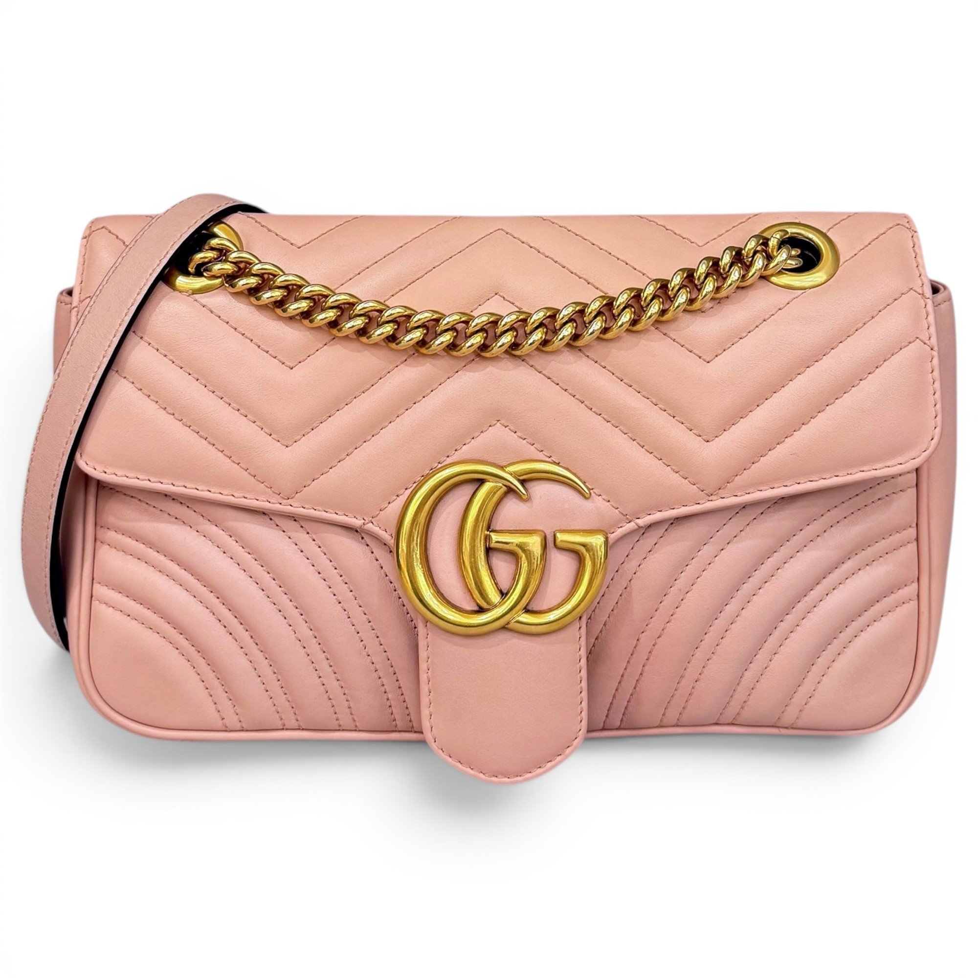 GG Marmont pony-style calfskin handbag
