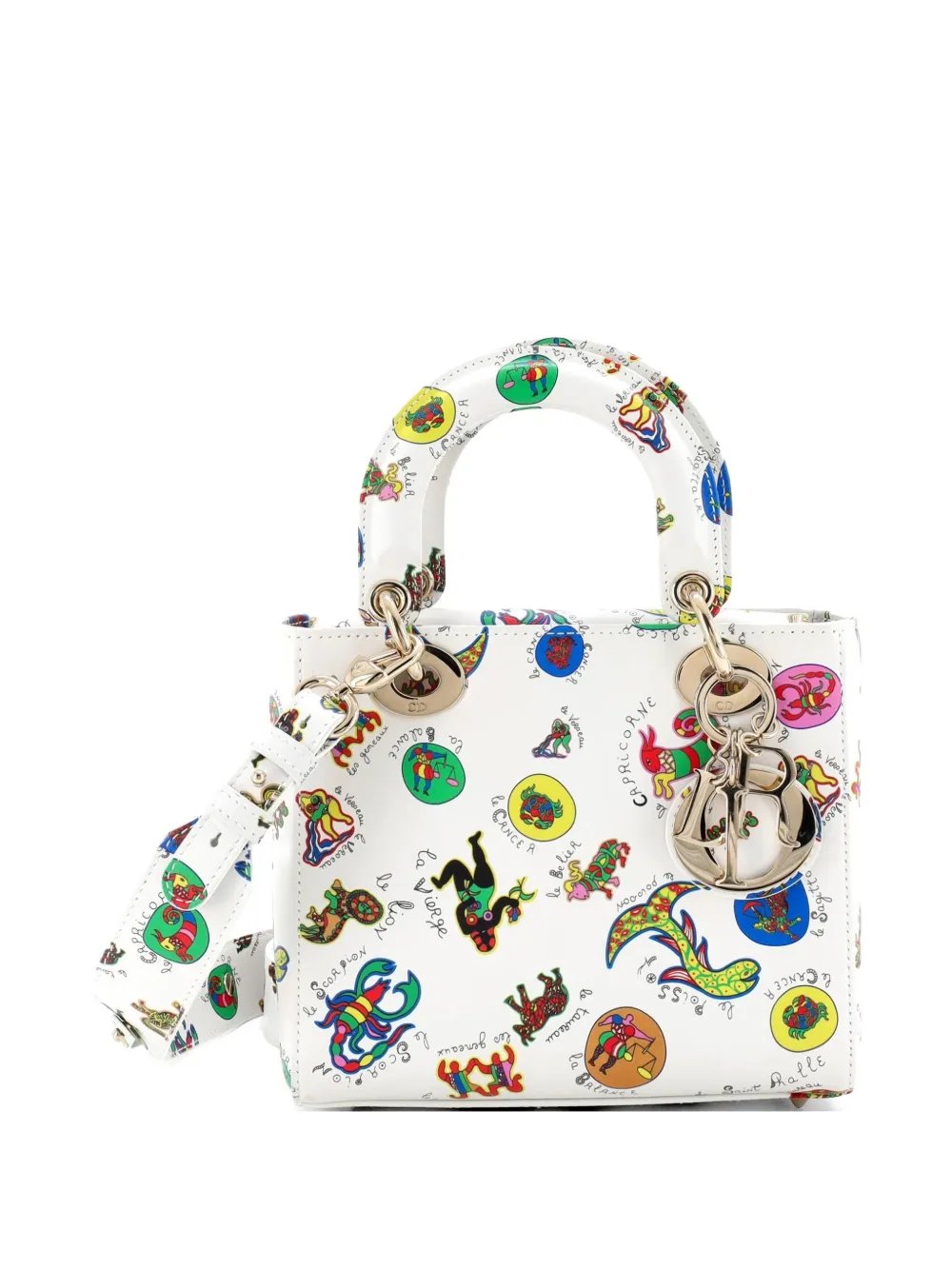My ABCDior Lady Dior Bag Printed Leather Small satchel