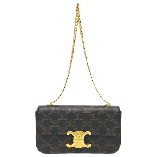 Triomphe leather handbag