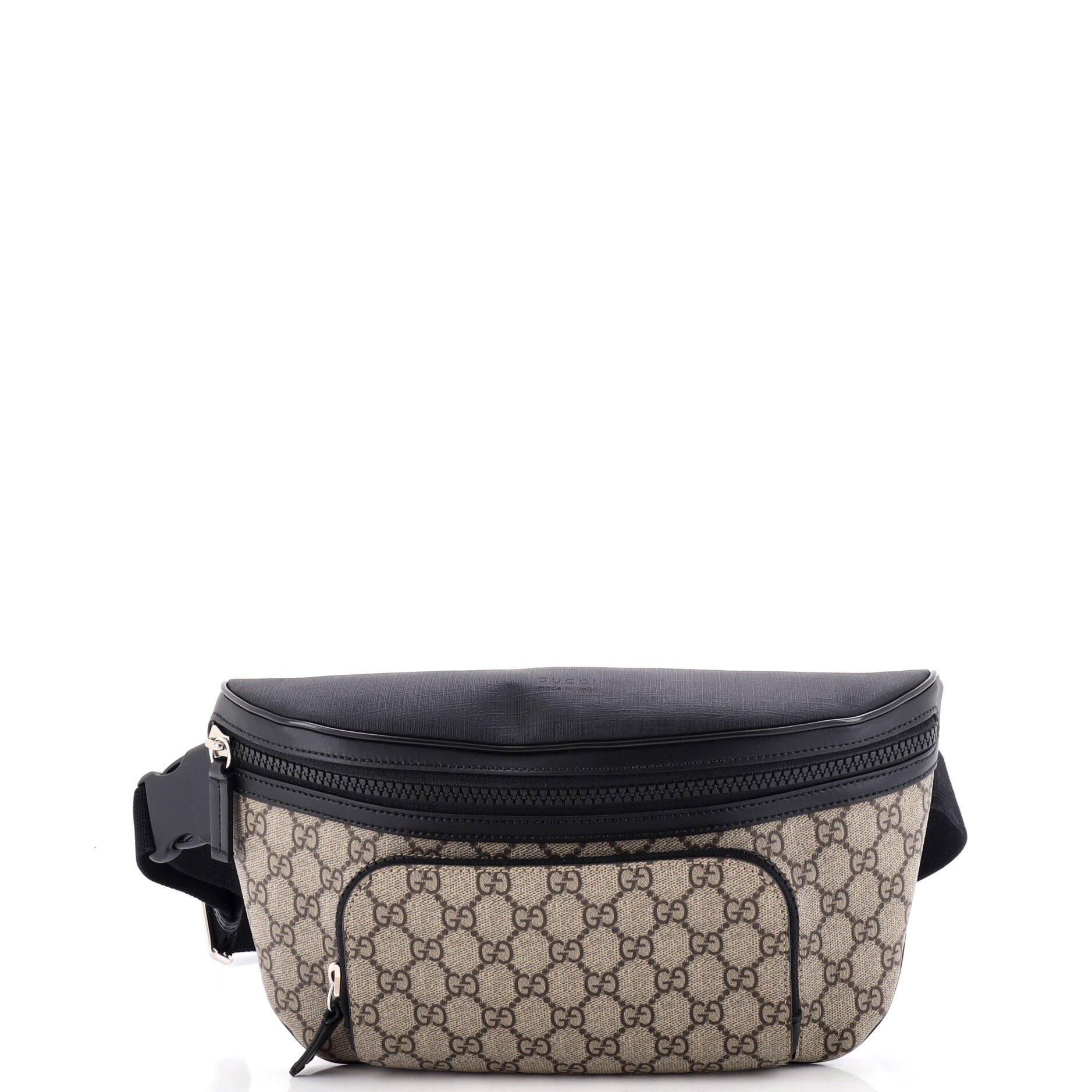 Belt Bag GG Coated Canvas with Leather Large