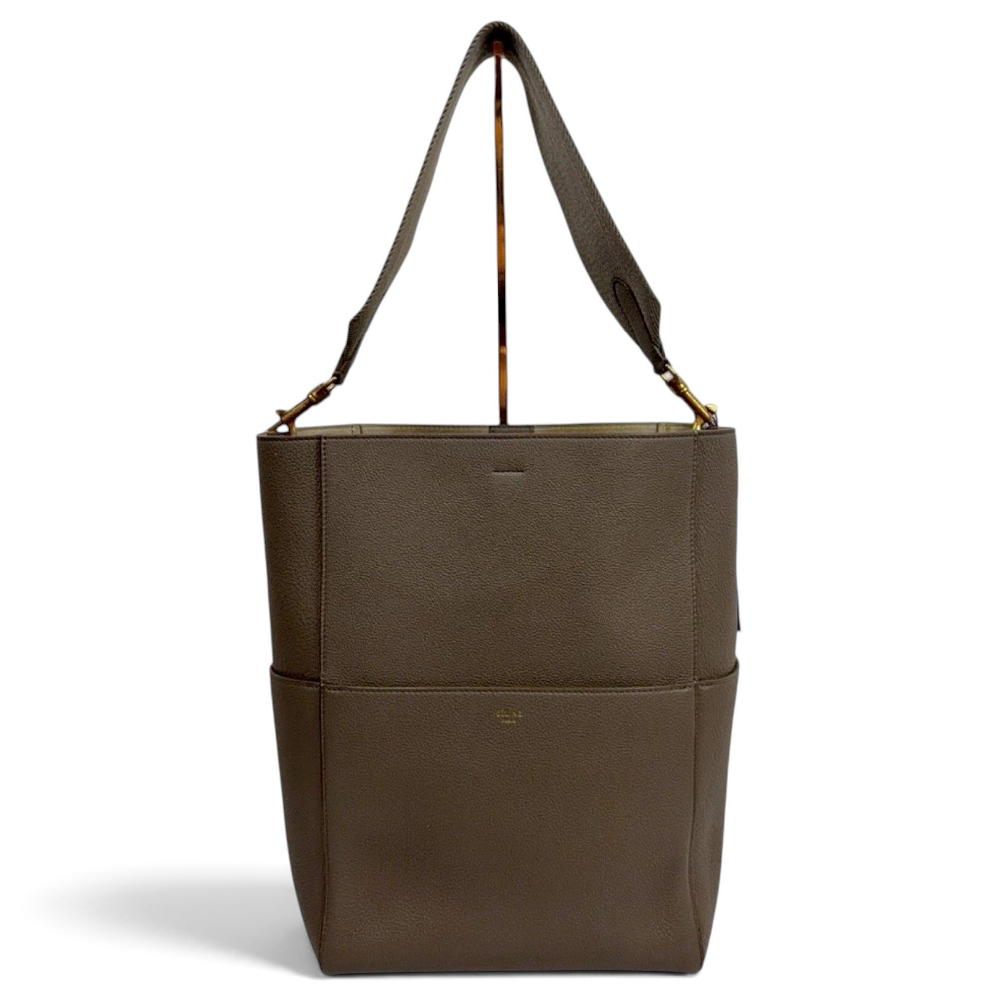 Seau Sangle leather handbag