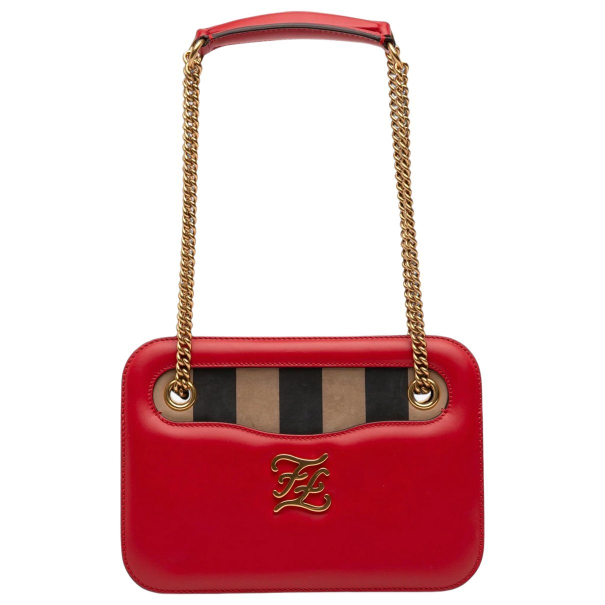 Pocket leather handbag