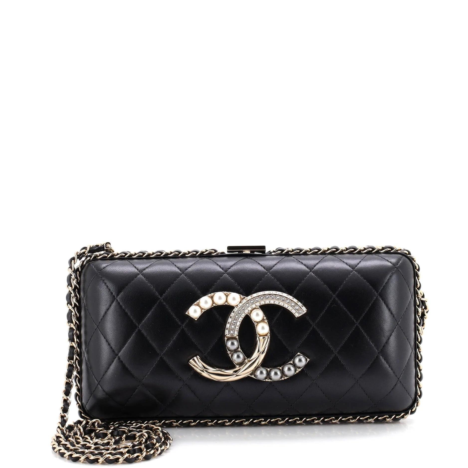 Leather clutch bag