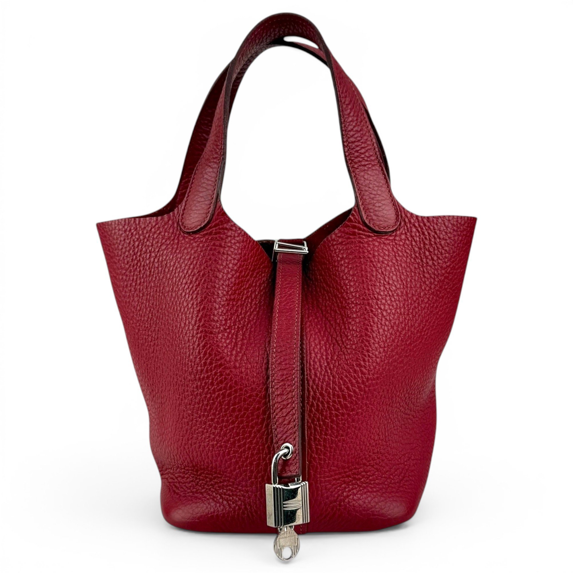 Picotin leather handbag