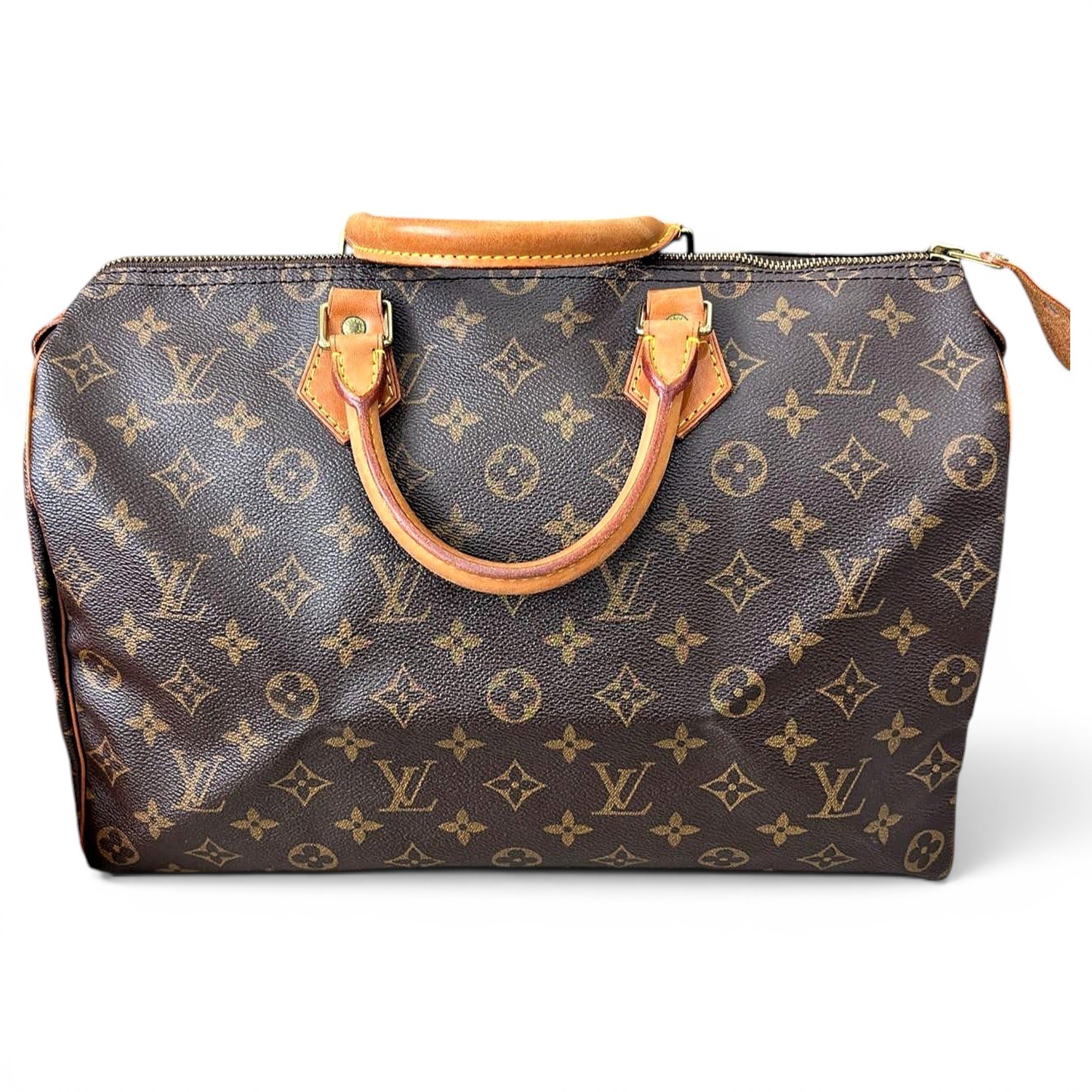 Speedy leather handbag